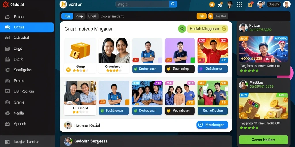 Menampilkan grafis yang memukau dan detail yang cerah.