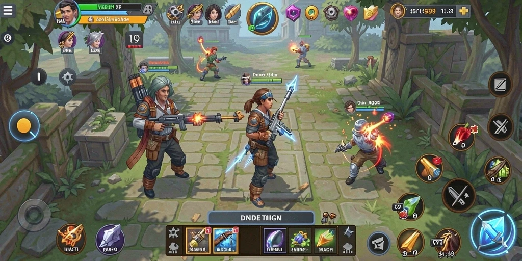 Tampilan awal game dengan antarmuka yang menarik.