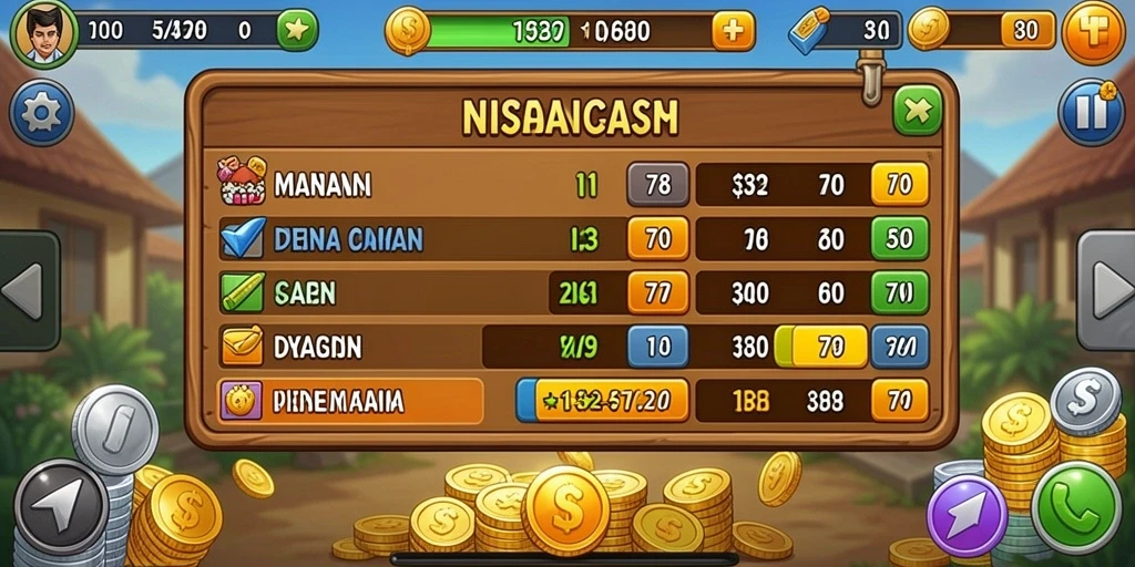 Screenshot menunjukkan interface yang menarik dan mudah dinavigasi.